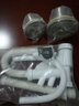 巢屋居品牌衛浴廚房下水器水槽下水管雙槽去水器套裝不銹鋼洗菜盆下水提籃 排水管配件 XSQ06白色（140+110） 曬單實(shí)拍圖