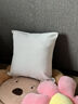 知夢(mèng)人沙發(fā)抱枕頭客廳輕奢高級感床頭靠墊靠背墊雪尼爾床上靠枕套不含芯 珍珠白 50x50cm（枕套+ 枕芯） 曬單實(shí)拍圖