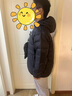 小豬托尼男童輕薄羽絨服蓄熱秋冬保暖外套中長(cháng)款兒童羽絨服男大童青少年 輕薄羽絨黑 170 合適165-170身高，130-150斤 曬單實(shí)拍圖
