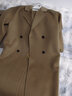 ZXEGI新款高端100%羊毛大衣雙面呢大衣赫本風(fēng)溫柔時(shí)尚駝色氣質(zhì)西裝外套 高級駝 L 曬單實(shí)拍圖