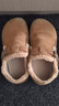星期六（St&Sat）童鞋兒童女童勃肯鞋加絨小皮鞋2025春秋冬新款棉鞋復古休閑豆豆鞋 駝色 加絨 33碼 內長(cháng)20.8cm 曬單實(shí)拍圖