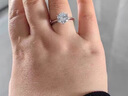 DRAGBOLL鉆戒女莫桑鉆1克拉經(jīng)典六爪定制刻字求婚結(jié)婚訂婚生日送女友老婆 經(jīng)典六爪1克拉【開口可調(diào)節(jié)】 曬單實(shí)拍圖