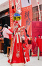 FR.YH.ZH欣羽店絲絨秀禾服低領(lǐng)新娘重工新式結(jié)婚禮服修身大裙擺嫁衣顯 絲絨面料大碼 L 100-110斤 曬單實(shí)拍圖