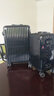 Ambassador大使拉桿箱20英寸萬向輪PC鏡面條紋行李箱飛機(jī)輪登機(jī)鉚釘鋁框箱 光亮黑 25英寸托運(yùn) 曬單實(shí)拍圖