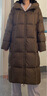 VEROMODA羽絨服女秋冬新款連帽立領(lǐng)云感中長(cháng)款羽絨服柔軟保暖 奧克棕色-長(cháng)款 XS 曬單實(shí)拍圖