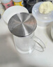 捷安璽冷水壺玻璃涼水壺耐高溫果茶壺大容量冰水壺涼茶壺家用涼水壺 暢飲錐形壺（透明） 1700ml 曬單實(shí)拍圖