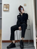 海瀾之家 HLA官方休閑男鞋2025新款秋季鞋子男經(jīng)典板鞋男士一腳蹬百搭休閑皮鞋 黑色[中幫] 42 曬單實(shí)拍圖