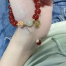 蔓笙手鏈女學(xué)生百搭紅豆手鏈手串女串珠手環(huán)相思豆新年禮物送女友 曬單實(shí)拍圖