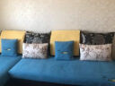 钟爱一生（CHERISHES LIFE）刺绣雪尼尔沙发垫套装四季通用沙发罩套巾防滑盖布定制沙发坐垫子 雪尼尔 字母完美-藏蓝色 90*210cm 实拍图