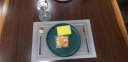恭冰 抖音同款西餐垫餐具垫布桌布防水防烫防油免洗餐桌布小方巾垫歺桌布长方形布艺用 金色-对角框单张 实拍图