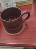 古悅堂 紫砂杯宜興名家手工刻繪紫砂辦公杯泡茶杯 竹節(jié)山水杯 底槽青款 曬單實(shí)拍圖