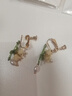 鈴蘭花耳環(huán)手鏈項(xiàng)鏈超仙森系春季耳釘少女鎖骨鏈耳夾植物 鈴蘭花耳夾 曬單實(shí)拍圖