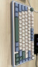 狼蛛（AULA）F75客制化机械键盘gasket结构全键热插拔无线三模蓝牙电竞游戏办公 雪杉绿  收割者轴 实拍图