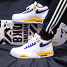 耐克（NIKE） 男鞋2025春季新款運(yùn)動(dòng)鞋AIR MAX復(fù)古休閑鞋氣墊鞋緩震透氣跑步鞋 BQ4212-102/AJ4兄弟款/湖人紫金 42 曬單實(shí)拍圖