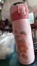 瑞飄女童保溫杯官方兒童帶吸管兩用幼兒園小學(xué)生上學(xué)專用 粉色450ml 曬單實(shí)拍圖