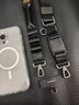 MagEasy蘋果手機掛繩安卓手機鏈通用磁吸掛扣多功能戶外背帶式斜跨掛脖繩時尚潮流高級個性可調(diào)節(jié)長度 【黑色+掛片】寬繩附磁扣 25mm 曬單實拍圖
