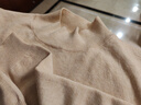 WVHK半高領(lǐng)羊毛衫女寬松毛衣大尺碼秋冬加厚針織打底衫加絨加厚冬天穿 BG/米色/ L 【105-115斤】 曬單實(shí)拍圖