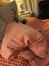 恒源祥纯棉全棉老式毛巾被单人怀旧毛巾午睡毛毯被子夏季沙发盖毯 2247（粉色） 180*220cm 实拍图