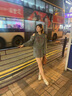熒蒂（YINGDI）休閑運(yùn)動(dòng)衛(wèi)衣套裝女秋系穿搭一整套安可雷衛(wèi)衣連衣裙子韓系小個(gè)子 灰色套裝 M 曬單實(shí)拍圖
