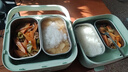 小熊（Bear）電熱飯盒 加熱飯盒 保溫飯盒可加熱 雙層四膽辦公室蒸煮熱飯神器可預約上班族加熱便當盒DFH-G16W7 曬單實(shí)拍圖