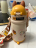 babycare兒童保溫杯小松鼠嬰兒寶寶學飲杯不銹鋼吸管水杯壺學生上學450ml 曬單實拍圖