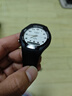 卡西歐(CASIO)手表數(shù)字指針雙顯學(xué)生表男表 白盤黑色橡膠帶AW-90H-7B 曬單實(shí)拍圖
