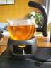 左茗右器陶瓷加熱保溫底座溫茶器暖茶器溫茶爐蠟燭茶壺茶杯暖茶茶具配件 黑釉-溫茶爐 曬單實拍圖