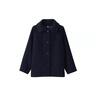 無(wú)印良品 MUJI 女式 羊毛混 短大衣 短款外套 BD0X7C3A 深藏青色 M(160/84A) 曬單實(shí)拍圖