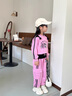 FNJ KIDS女童套裝秋季2025新款洋氣中大童卡通衛(wèi)衣兒童運動服三件套 粉色三件套 150 (建議身高140-150cm) 曬單實拍圖