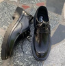 啄木鳥(niǎo)2025秋季新款皮鞋男大頭商務(wù)正裝通勤時(shí)尚百搭圓頭英倫風(fēng)男士休閑 黑色鏤空款 42_相當于運動(dòng)鞋43碼 曬單實(shí)拍圖