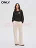 ONLY潮流休閑百搭V字領(lǐng)落肩寬松衛衣女|12419S004 H1Z 黑色 S 160/80A 曬單實(shí)拍圖