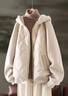 蘑菇同學(xué)大碼棉服外套女冬季時(shí)尚韓版插肩袖連帽棉衣女冬棉襖夾棉加厚保暖 淺卡其色 XL 建議140-160斤 曬單實(shí)拍圖