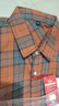 皮爾卡丹（pierre cardin）長(cháng)袖襯衫男士外套襯衣男新款春秋季潮流休閑格子襯衫免燙衣服男裝 623橙格 2XL 曬單實(shí)拍圖