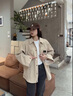 花花公子燈芯絨長袖襯衫外套男春秋季2025新款男裝襯衣寬松復(fù)古休閑上衣服 杏色【強(qiáng)烈推薦】 XL 曬單實(shí)拍圖