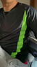 KELME/卡爾美籃球裁判服運動短袖速干透氣T恤3881027 深灰/熒光綠 XL 曬單實拍圖