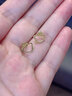 茱麗爾 黃金貓咪耳釘999足金HelloKitty小貓耳環(huán)KT貓女友禮物 貓咪耳釘 約0.9-1克 曬單實(shí)拍圖
