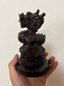 MOREISAN新中式玄關(guān)擺件木雕刻黑檀實(shí)木頭十二生肖擺件小12只一套紅木牛龍兔虎鼠羊狗雞蛇生日禮物 龍10*10*15cm 曬單實(shí)拍圖