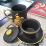 睿江紫砂十二生肖馬克杯茶杯茶水分離杯辦公過(guò)濾茶杯定logo帶蓋泡茶杯 鎏金紫砂辦公杯-生肖虎 410ml 1只 曬單實(shí)拍圖