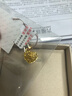 六福珠寶  Goldstyle足金心形黃金吊墜女款不含項鏈 HMA15I70055 總重1.29克鏤空扣位 曬單實(shí)拍圖
