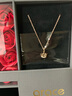 Grace Girl18K金皇冠項鏈女鎖骨鏈韓版簡約吊墜送禮物 18K金皇冠吊墜+925鏈 曬單實拍圖