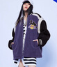 ONLYNBA聯(lián)名款字母印花寬松保暖棉服女|123122002 F38 深紫藤DEEP WISTERIA XS (155) 76A 曬單實(shí)拍圖