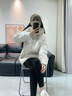 beanpole90%鵝絨 BEANPOLE濱波秋冬女收腰時尚可拆卸毛領羽絨服 象牙色 M 165/88A 曬單實拍圖