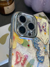 素洛ins風(fēng)油畫(huà)彩色蝴蝶花朵適用iphone15promax手機殼13新款12自帶鏡頭膜11女款防摔14pro硅膠全包 油畫(huà)彩色蝴蝶花朵 iPhone 15 Pro Max 曬單實(shí)拍圖