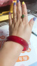 碧鳳閣 瑪瑙手鐲 冰種芙蓉玉手鐲 水晶玉髓手飾 紅色 58-59 曬單實(shí)拍圖