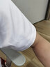羅蒙（ROMON）冰絲短袖襯衫男夏季薄款免燙襯衫半袖商務(wù)休閑彈力修身抗皺白襯衣 白色+白色【短袖兩件裝】 40碼/XL 曬單實拍圖