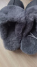 內泊【防寒必備】皮毛一體毛拖鞋冬季女保暖防臭家居外穿乳膠厚底灰41 曬單實(shí)拍圖