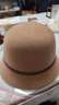 JIASHENGXI帽子女秋冬韓版羊毛呢盆帽休閑百搭漁夫帽英倫復古皮帶圓頂小禮帽 曬單實(shí)拍圖