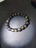飾季天城天然冰彩黑曜石手鏈男女生情侶款上岸水晶手串送同學(xué)閨蜜男友禮物 10mm左右珠徑全珠素款附證書(shū) 曬單實(shí)拍圖