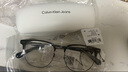 Calvin Klein眼鏡男款CK眉框似半框防藍光眼鏡商務(wù)潮近視眼鏡架女可配度數(shù)散光 CKJ23229LB-001-5318 亮黑+槍色 萬新防藍光1.60鏡片 曬單實拍圖