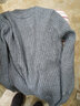 KJ保暖內衣新款半高領(lǐng)保暖上衣女士毛衣秋冬季加絨加厚打底保暖衣女 加絨灰色（純色袖） M 曬單實(shí)拍圖